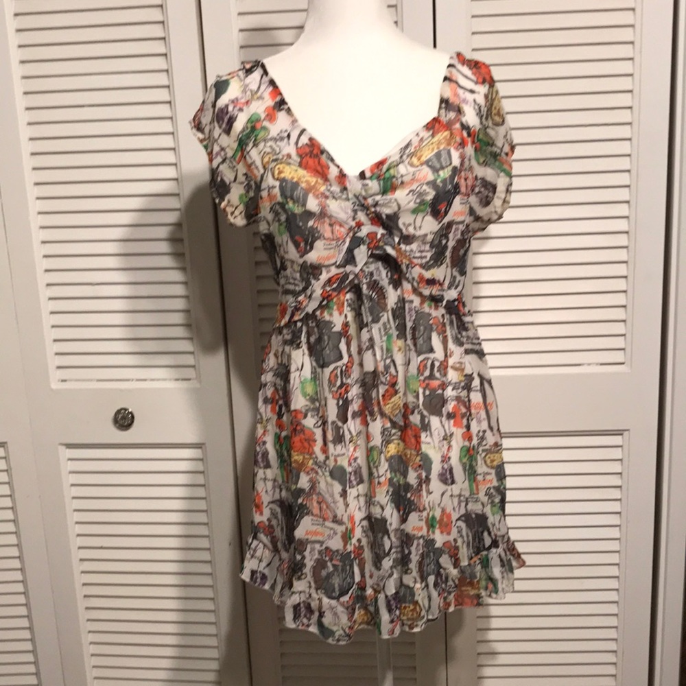 Fashion Illustration Dress! Handmade by NYC ARTIST!